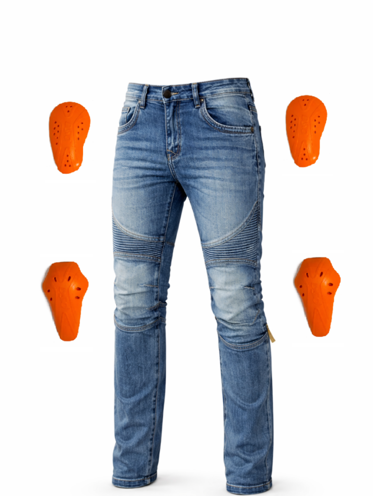 Blugi Moto Kevlar Albaștri